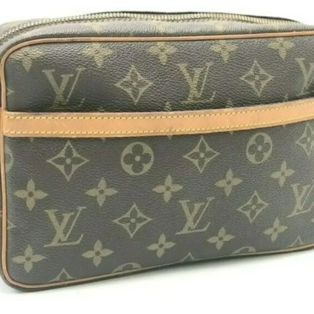 Auth Louis Vuitton Monogram Compiegne 23 M51847 Clutch Bag NS040426